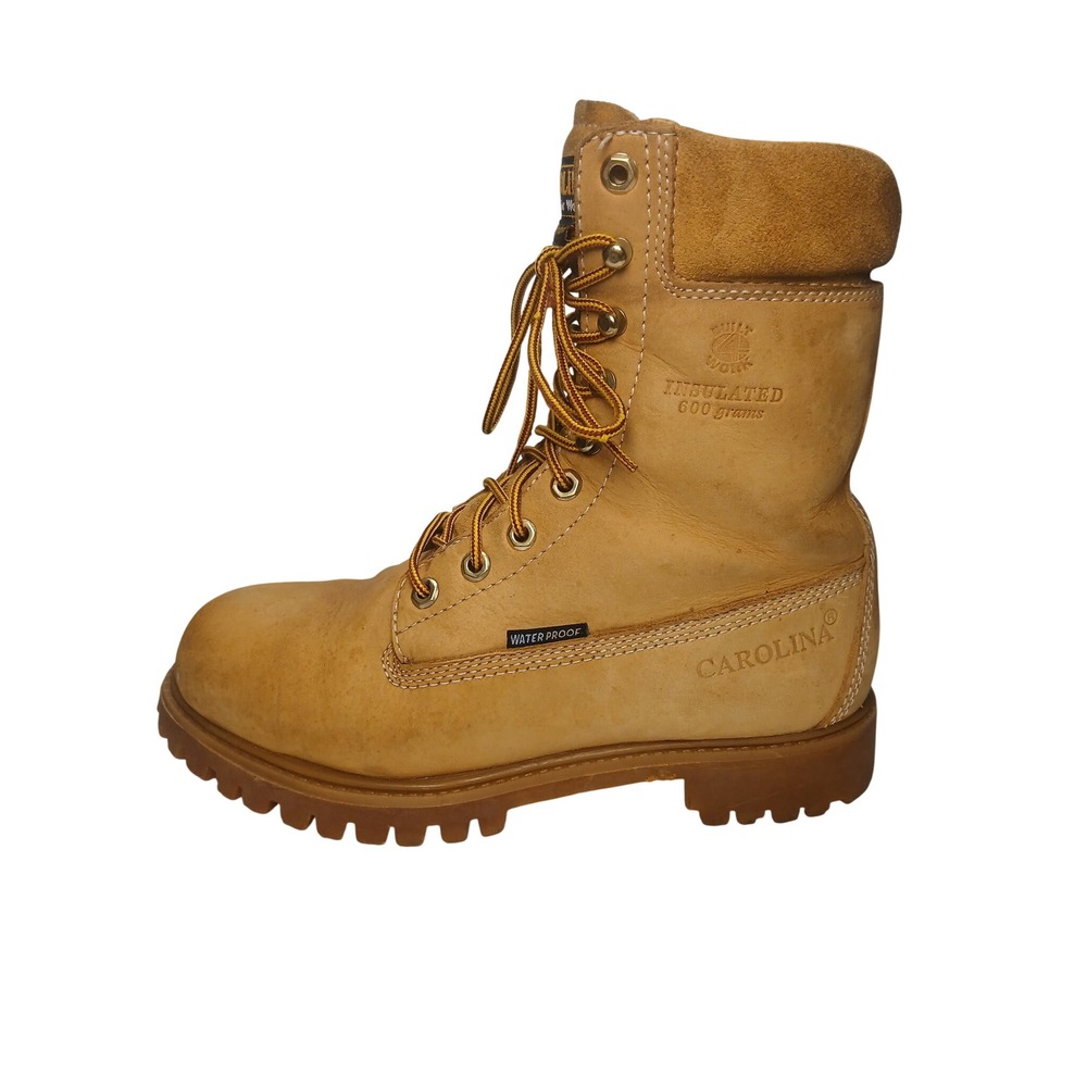 Carolina Work Boots Mens 8.5 E Wheat Waterproof Insulated 600g CA9026 EH Rated